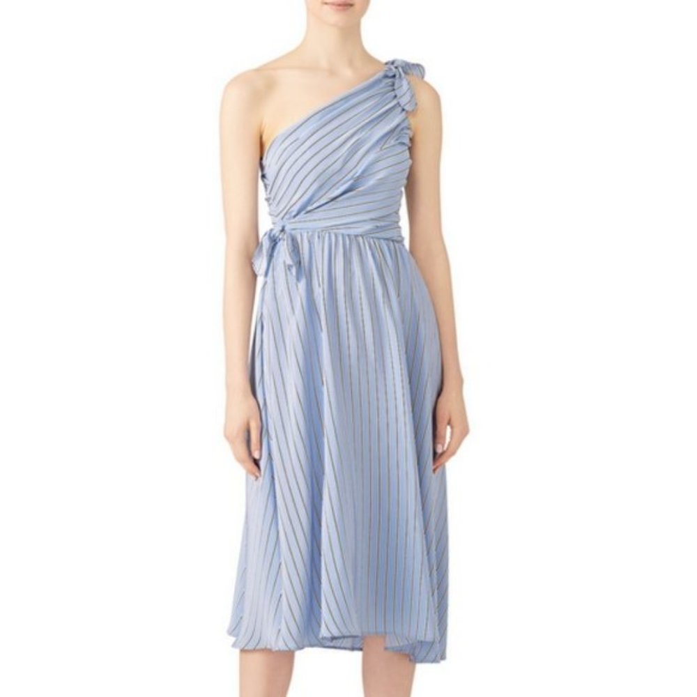 NWOT A.L.C. Cabrera Poplin Striped Midi Dress